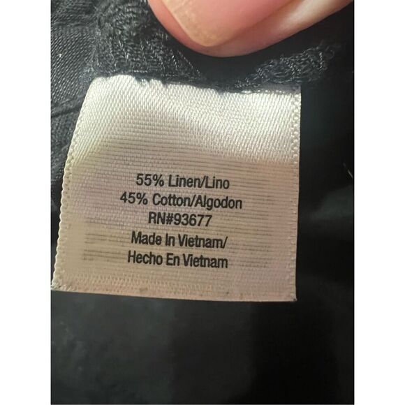 ST. John’s Bay Black Linen/Cotton Capris Sz 14W NWT - Picture 5 of 9